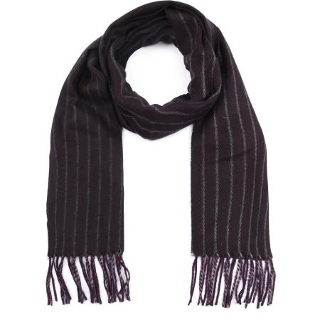 Suitable Heren Sjaal Paars Streep 18-19 -