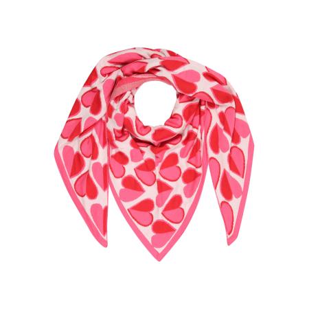 zwillingsherz Zwillingsherz Doek Halbes Herz pastelroze / lichtroze / knalrood