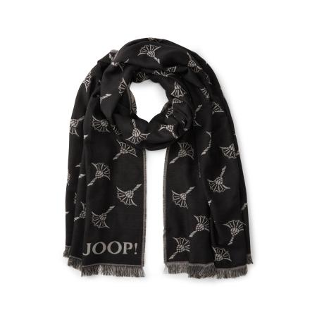 JOOP! JOOP! Sjaal Feris lichtgrijs / zwart