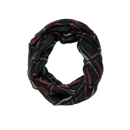 Seasalt Cornwall Sjaal Pretty Circle groen / rood / zwart / wit