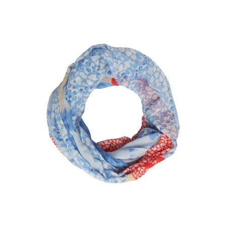 s.Oliver Sjaal beige / lichtblauw / rood / wit