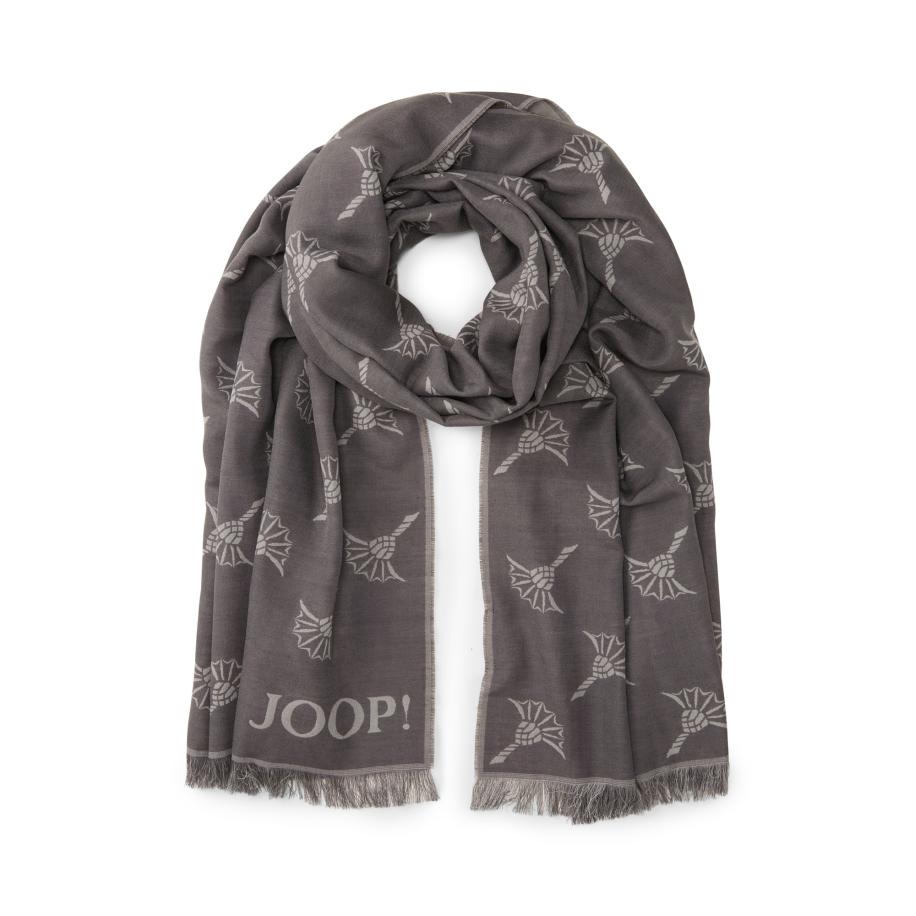 JOOP! JOOP! Sjaal Feris grijs / donkergrijs -