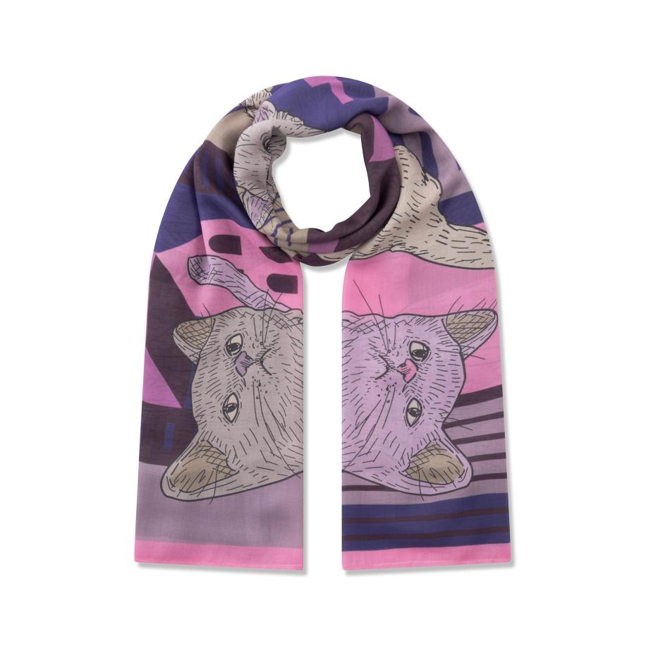 CODELLO Sjaal grijs / pink Roze