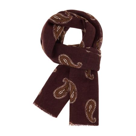 Boggi Milano Sjaal beige / bruin / bourgogne