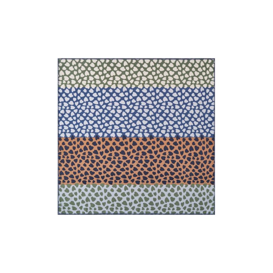 CODELLO Doek blauw / groen / oranje / zwart / wit Blauw