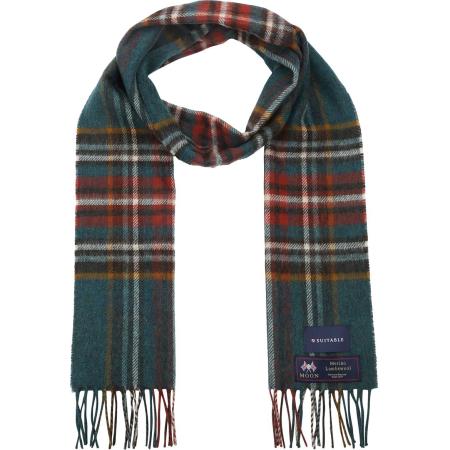 Suitable Sjaal Ruit Merino Wol Petrol -