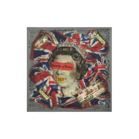 Bolongaro Trevor Bolongaro Trevor Doek One Million Farthings donkerblauw / geel / grijs / donkerrood