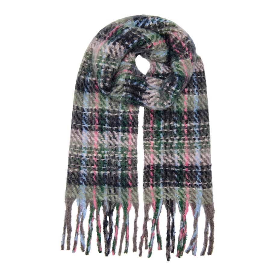 ONLY Sjaal ONLADRIANE lichtblauw / grijs / spar / pruim Paars