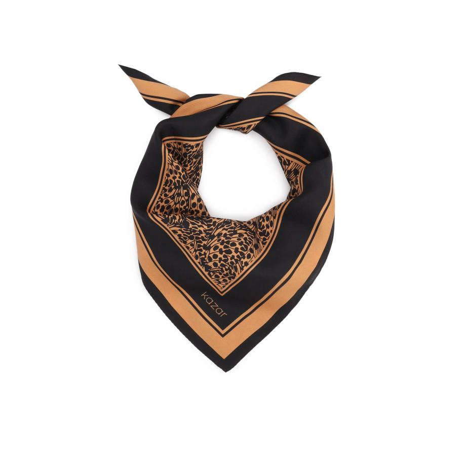 Kazar Sjaal karamel / zwart Bruin