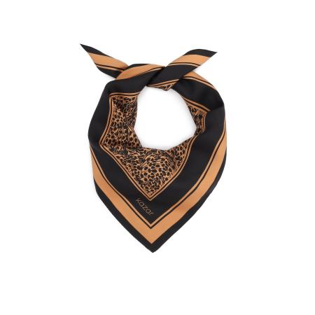 Kazar Sjaal karamel / zwart