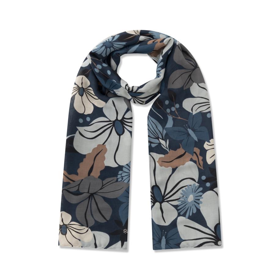 CODELLO Sjaal blauw / grijs / wit Blauw