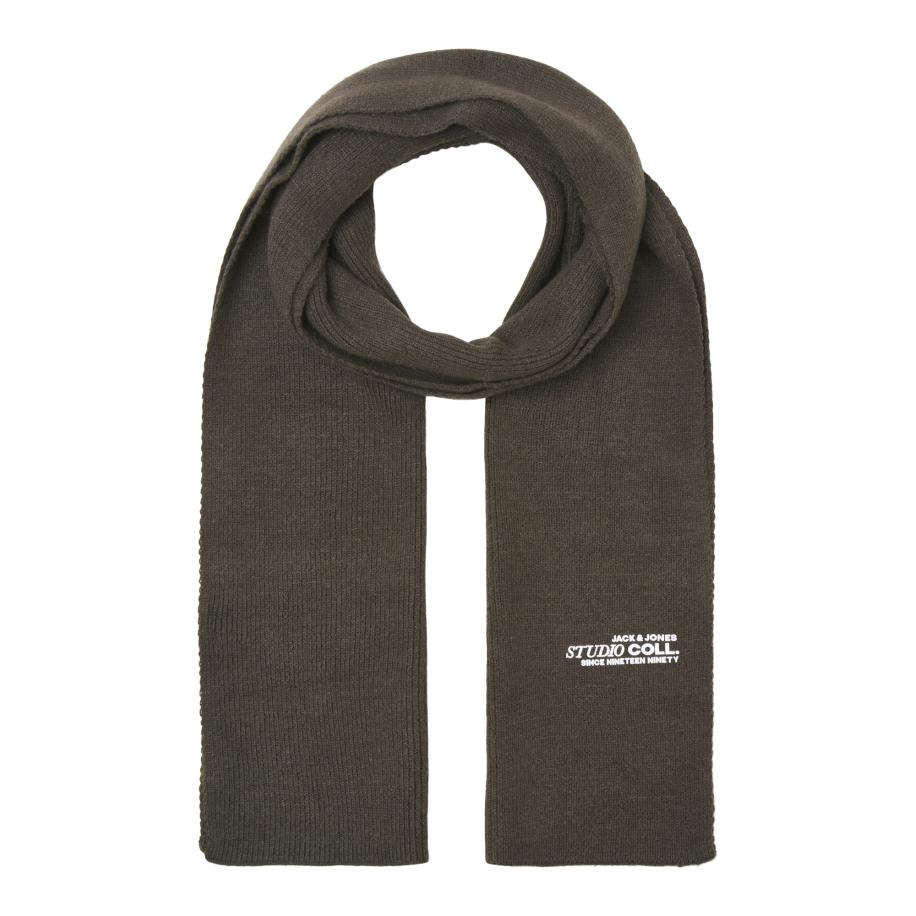 JACK & JONES Sjaal JACCOLL donkerbruin / wit Bruin