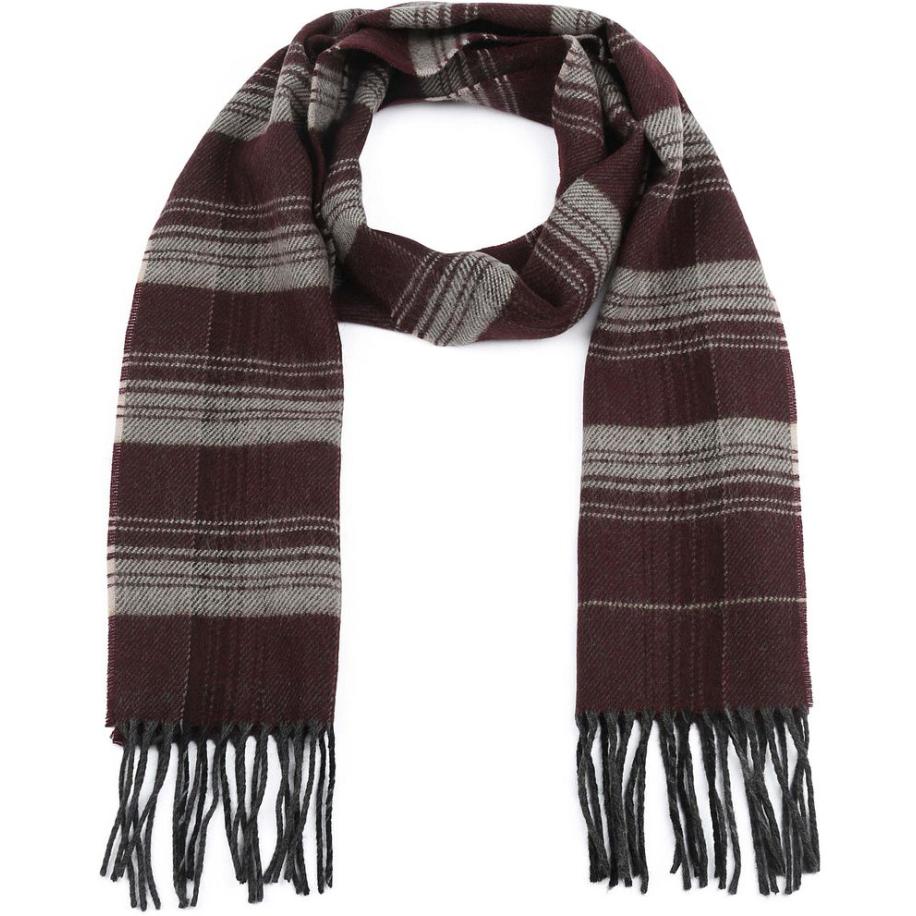 Suitable Heren Sjaal Acryl Ruit 20-03 - Rood