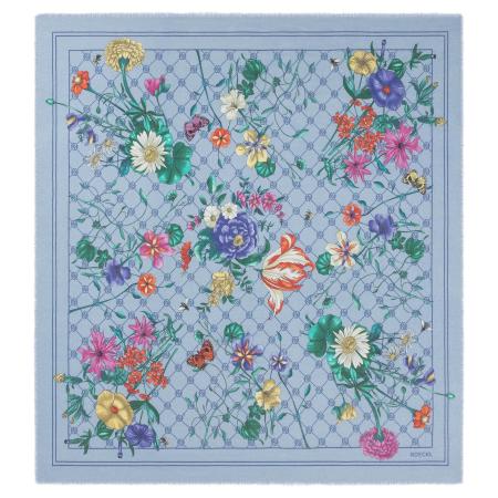 Roeckl Roeckl Doek GLOWING BOUQUET blauw / groen / lila / oranje