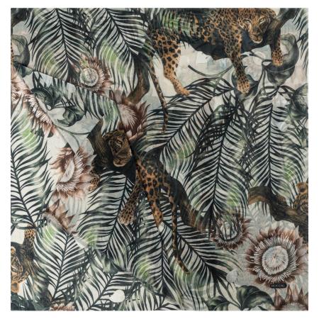 Roeckl Roeckl Sjaal LOTUS JUNGLE pueblo / groen / pastelgroen / wit
