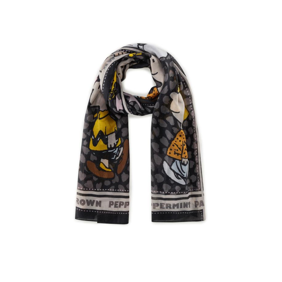 CODELLO Sjaal Peanuts zwart / wit Zwart