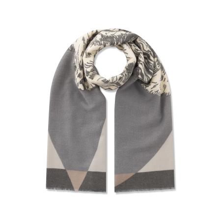 CODELLO Sjaal grijs / grafiet / wolwit