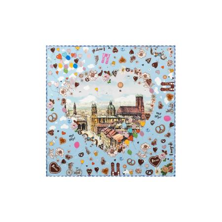 CODELLO Doek lichtblauw / gemengde kleuren