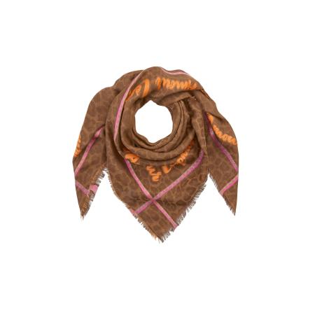 CODELLO Doek bruin / oranje / rosa
