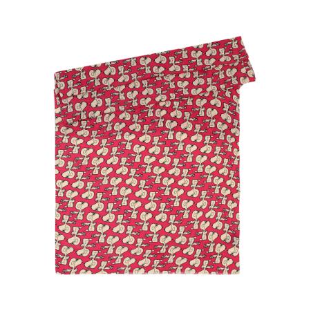 CODELLO Sjaal Snoopy ecru / framboos / zwart