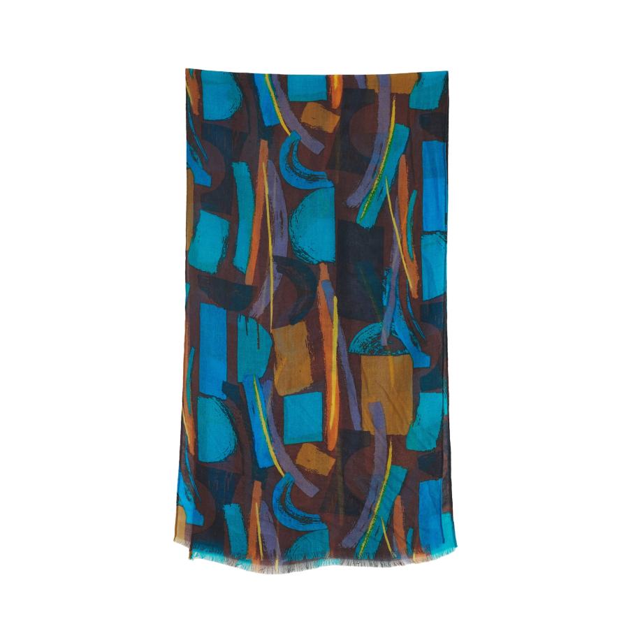 Seasalt Cornwall Sjaal blauw / turquoise / bruin / oranje Multicolor