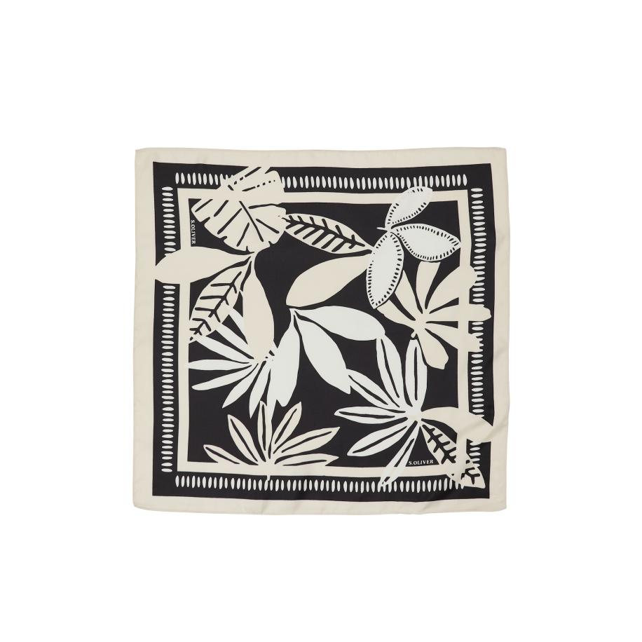 s.Oliver Doek zwart / wit Zwart