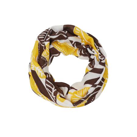 s.Oliver Sjaal lichtbeige / donkerbruin / curry