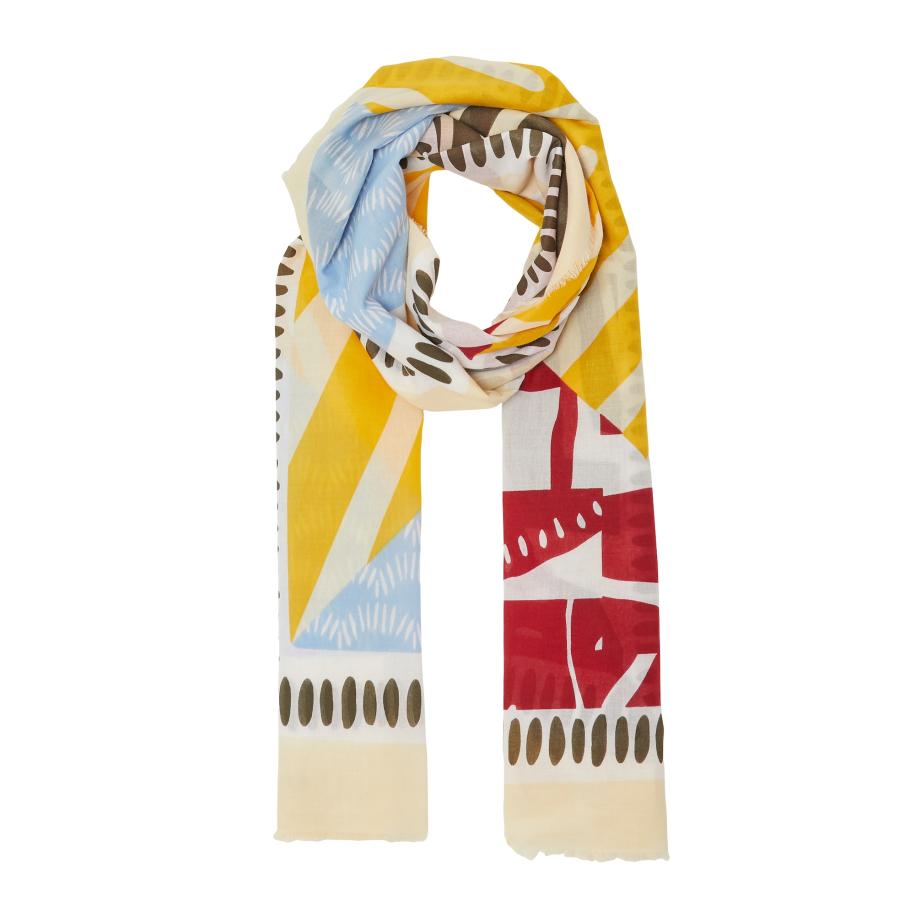 s.Oliver Sjaal beige / bruin / curry / rood Geel