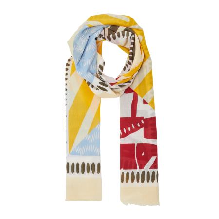 s.Oliver Sjaal beige / bruin / curry / rood