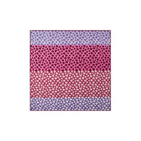 CODELLO Doek lichtgrijs / violetblauw / pink / rood