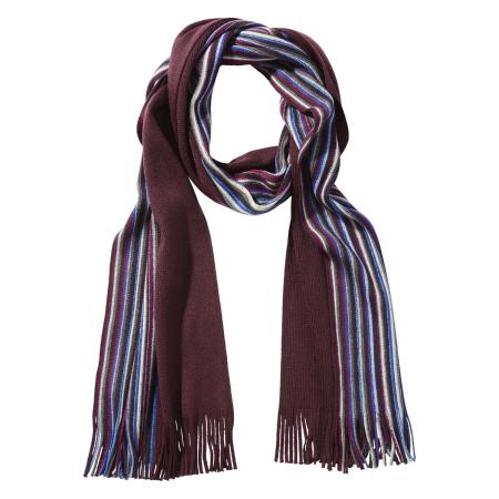 Jan Vanderstorm Sjaal donkerrood, Gestreept