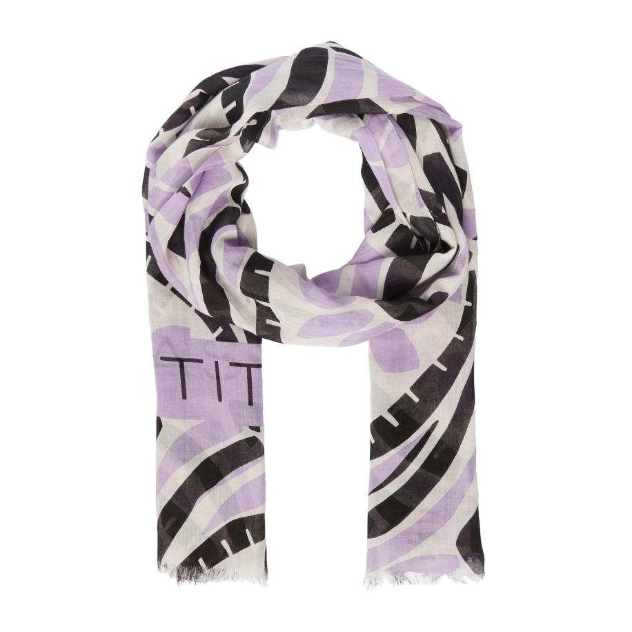 comma casual identity Sjaal beige / lavendel / zwart Paars