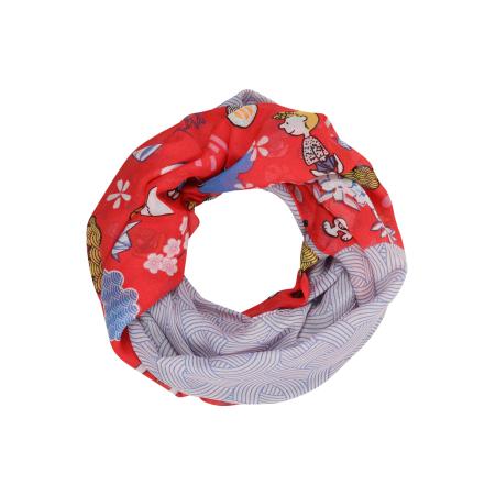 Codello CODELLO Sjaal Peanuts royal blue/koningsblauw / geel / rood / offwhite