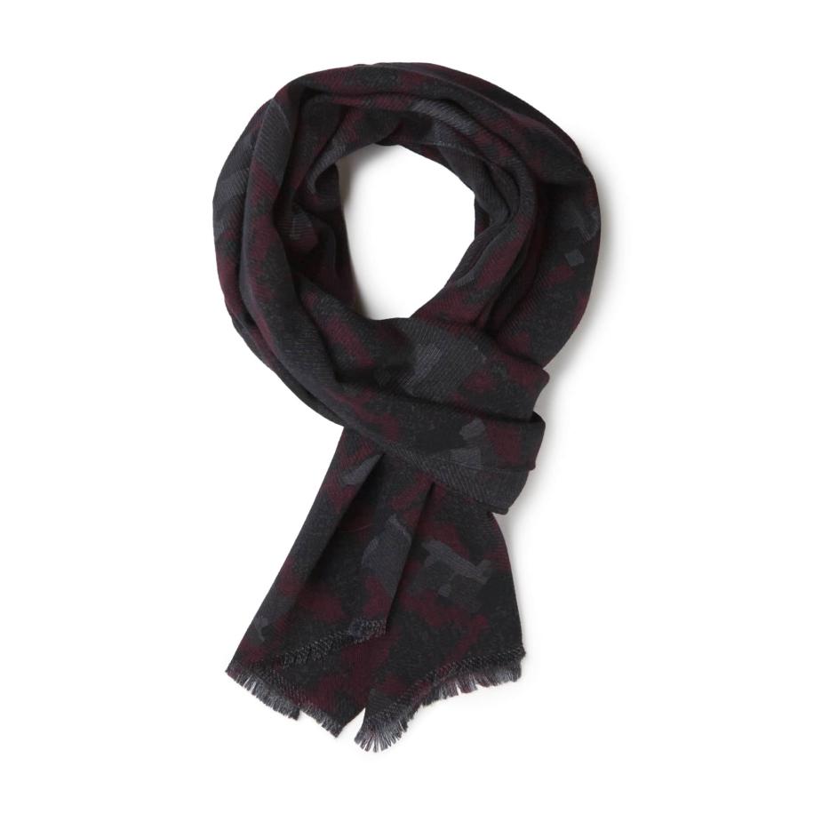 Boggi Milano Boggi Milano Sjaal grijs / donkergrijs / rood -