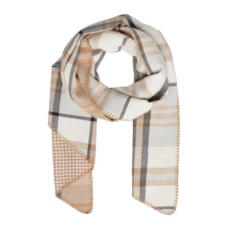 s.Oliver Sjaal camel / sand / antraciet / lichtgrijs