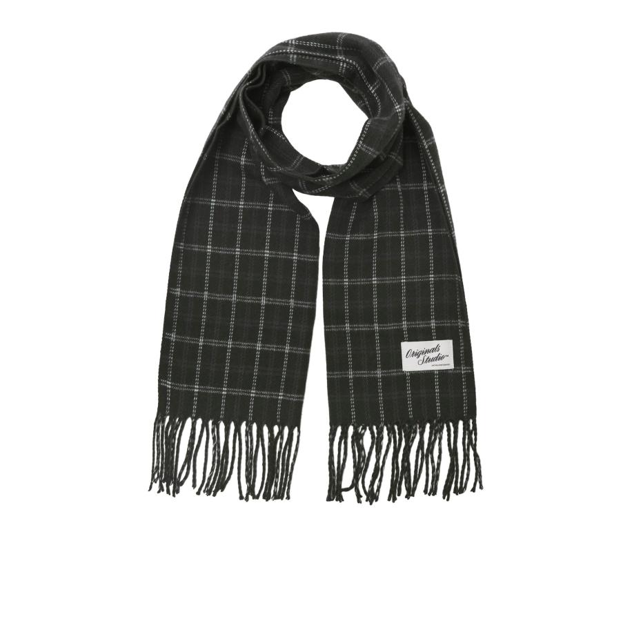 JACK & JONES Sjaal zwart / wit Zwart