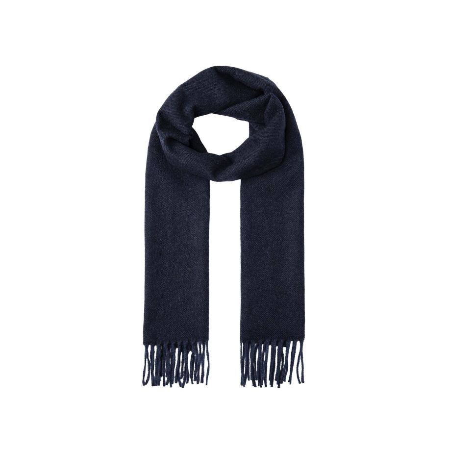 Hackett London Sjaal nachtblauw Blauw