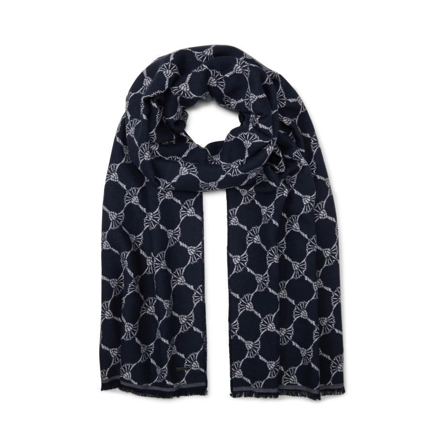 JOOP! JOOP! Sjaal Felix marine / lichtgrijs -