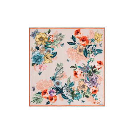 Roeckl Doek PAISLEY & FLOWERS NICKY gemengde kleuren / oranje / pasteloranje