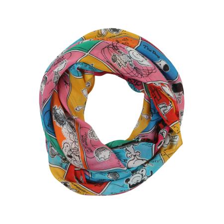 Codello CODELLO Sjaal blauw / oranje / lichtroze / wit