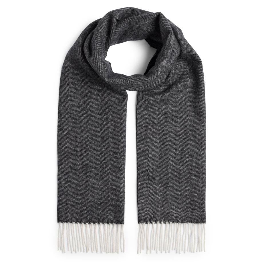 Finshley & Harding Finshley & Harding Sjaal antraciet / wit -