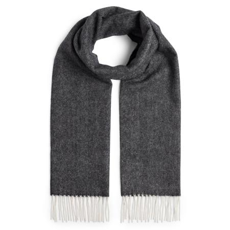 Finshley & Harding Finshley & Harding Sjaal antraciet / wit