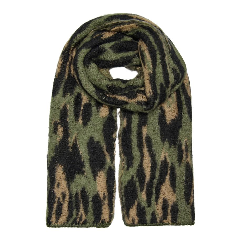 ONLY Sjaal ONLMAUDE lichtbruin / olijfgroen / zwart Groen