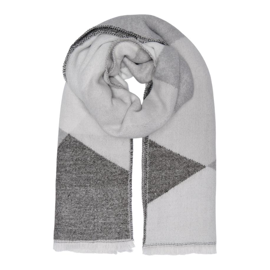 ONLY Sjaal ONLHUNTER antraciet / lichtgrijs / wit Grijs