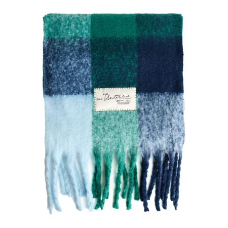 Bershka Bershka Sjaal navy / lichtblauw / groen