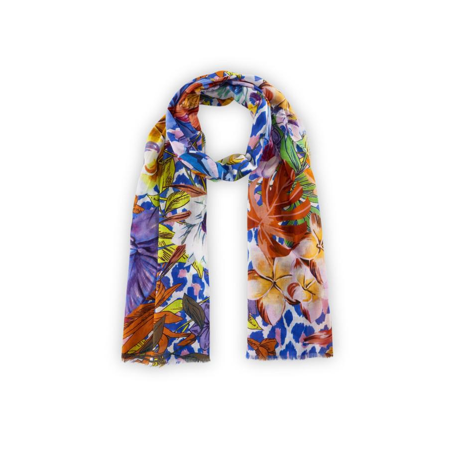 Codello CODELLO Sjaal blauw / oranje / pink / wit -