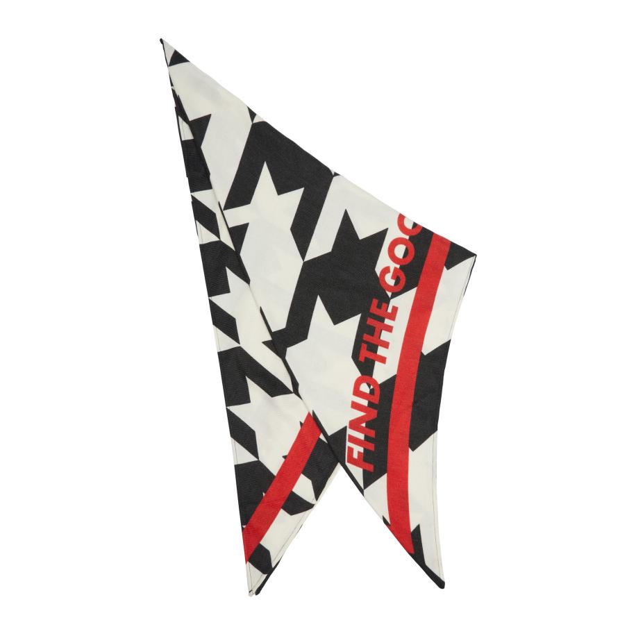 s.Oliver Sjaal donkerrood / zwart / wit Zwart