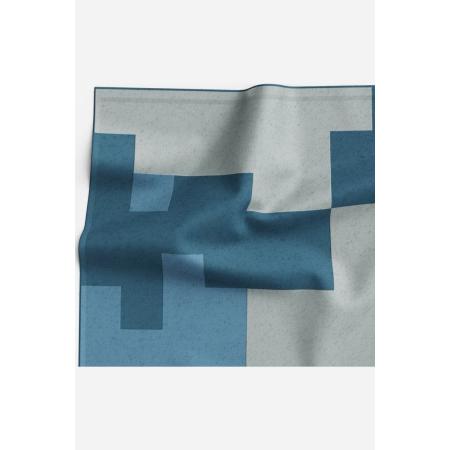 OLYMP Sjaal rook blauw, Motief