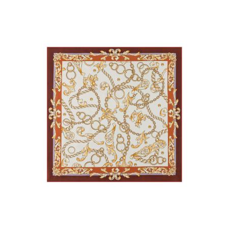 Roeckl Doek ELEGANT JUNCTION beige / lichtbeige / rood
