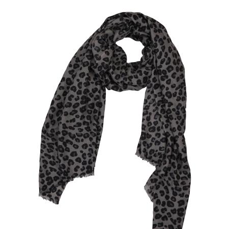 CASH-MERE.CH CASH-MERE.CH Sjaal duifblauw / zwart